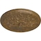 Ekena Millwork Luton Ceiling Medallion (Fits Canopies up to 3 1/2"), Hand-Painted Rubbed Bronze, 21"OD x 2"P CM21LURZS - alternate 3